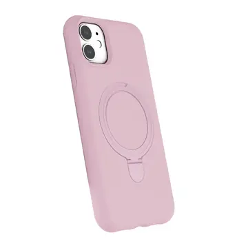 İphone 11 Regal Magsafe Standlı Kapak - Açık Pembe