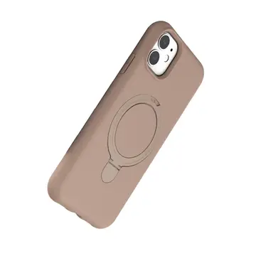 Newface Apple İphone 11 Regal Magsafe Standlı Kapak - Çöl Titanyum
