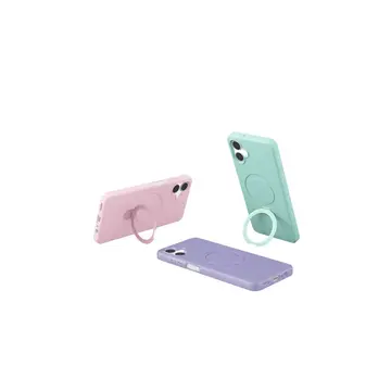 Samsung Galaxy A06 Regal Magsafe Standlı Kapak - Açık Pembe
