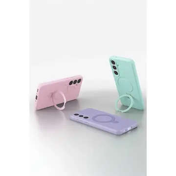 Samsung Galaxy S25 Fe Regal Magsafe Standlı Kapak - Açık Pembe