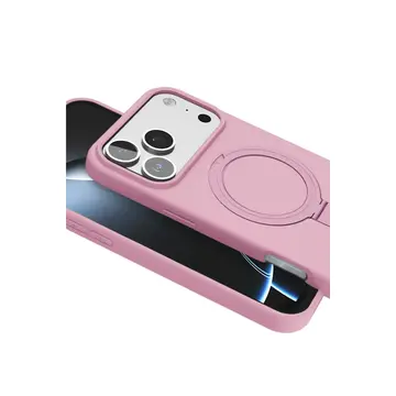 İphone 17 Pro Regal Magsafe Standlı Kapak - Açık Pembe