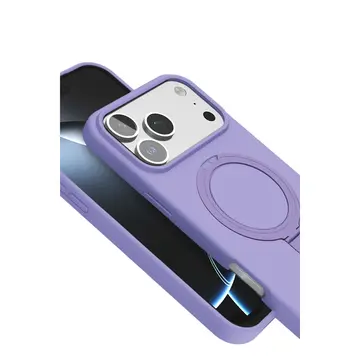 İphone 17 Pro Regal Magsafe Standlı Kapak - Lila