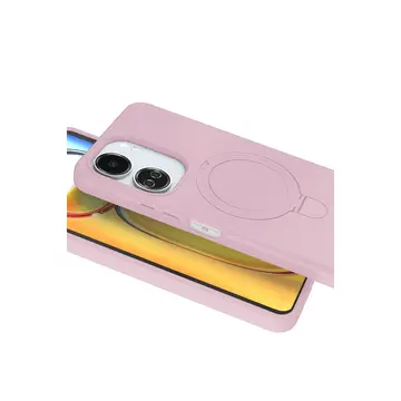 Xiaomi Redmi 13c Regal Magsafe Standlı Kapak - Açık Pembe