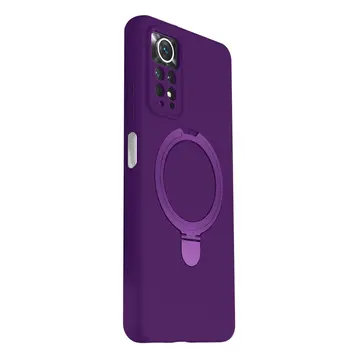 Xiaomi Redmi Note 12 Pro 4g Regal Magsafe Standlı Kapak - Derin Mor