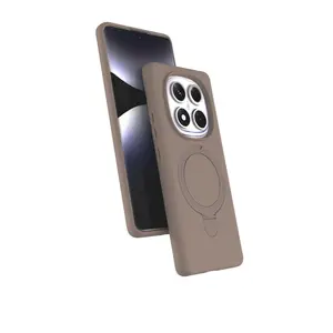 Xiaomi Redmi Note 14 Pro 4g Regal Magsafe Standlı Kapak - Çöl Titanyum