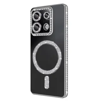 Xiaomi Redmi Note 13 Pro 4g Joke Simli Magneticsafe Kılıf - Gümüş