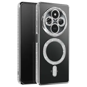 Xiaomi Redmi 14c Joke Simli Magneticsafe Kılıf - Gümüş