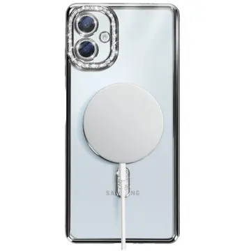 Samsung Galaxy A06 Joke Simli Magneticsafe Kılıf - Siyah