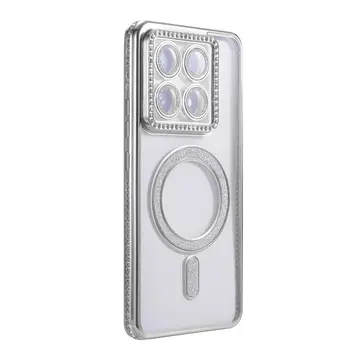Xiaomi Mi 14t Pro Joke Simli Magneticsafe Kılıf - Gümüş
