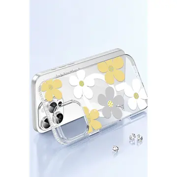 Joko  İphone 14 Pro Max Floral Magsafe Kapak - Beyaz