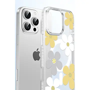 Joko  İphone 14 Pro Max Floral Magsafe Kapak - Beyaz