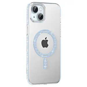Joko  İphone 14 Move Taşlı Magsafe Kapak - Mavi