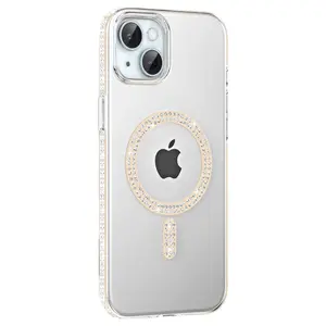 Joko  İphone 14 Move Taşlı Magsafe Kapak - Pembe