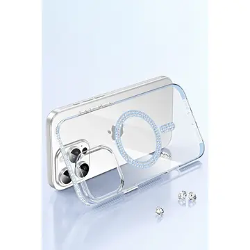 Joko  İphone 14 Pro Max Move Taşlı Magsafe Kapak - Natural Grey
