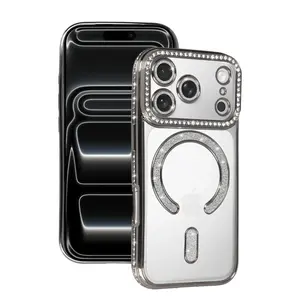 İphone 17 Pro Max Joke Simli Magneticsafe Kılıf - Gümüş