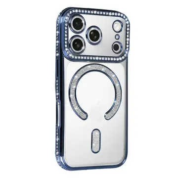 İphone 17 Pro Max Joke Simli Magneticsafe Kılıf - Mavi