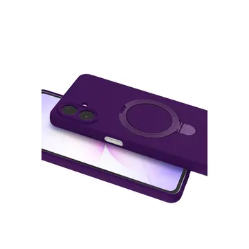 Samsung Galaxy A07 4g Regal Magsafe Standlı Kapak - Derin Mor