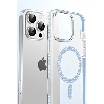 Joko  İphone 15 Pro Move Taşlı Magsafe Kapak - Pembe