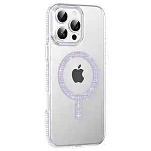 Joko  İphone 16 Pro Max Move Taşlı Magsafe Kapak - Lila