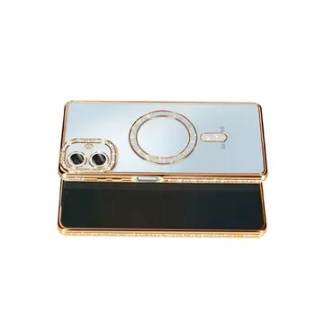 Samsung Galaxy A07 4g Joke Simli Magneticsafe Kılıf - Gold