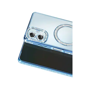 Samsung Galaxy A07 4g Joke Simli Magneticsafe Kılıf - Mavi