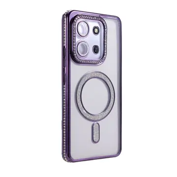 Xiaomi Redmi 15c 4g Joke Simli Magneticsafe Kılıf - Derin Mor