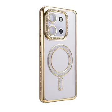 Xiaomi Redmi 15c 4g Joke Simli Magneticsafe Kılıf - Gold