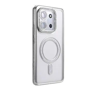 Xiaomi Redmi 15c 4g Joke Simli Magneticsafe Kılıf - Gümüş