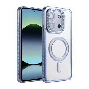 Xiaomi Redmi 15c 4g Joke Simli Magneticsafe Kılıf - Mavi