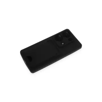 Xiaomi Redmi Note 13 Pro 4g Kılıf Kelvin Kartvizitli Silikon - Siyah