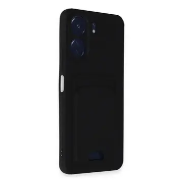 Xiaomi Redmi 13c Kılıf Kelvin Kartvizitli Silikon - Siyah