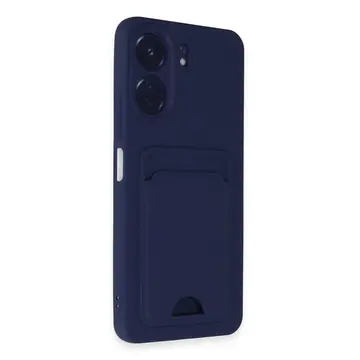 Xiaomi Redmi 13c Kılıf Kelvin Kartvizitli Silikon - Lacivert