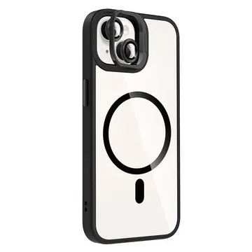 Joko  İphone 14 Remim Lensli Magsafe Standlı Kapak - Siyah