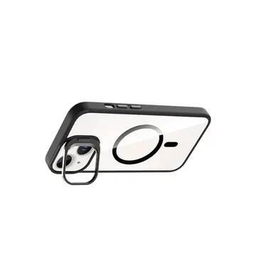 Joko  İphone 14 Remim Lensli Magsafe Standlı Kapak - Siyah