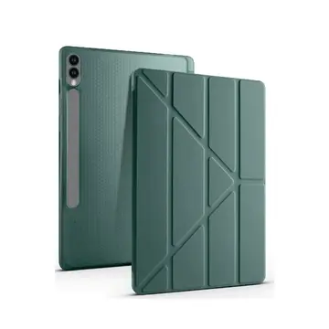 Samsung Galaxy X610 Tab S9 Fe Plus 12.4 Kılıf Kalemlikli Mars Tablet Kılıfı - Koyu Yeşil