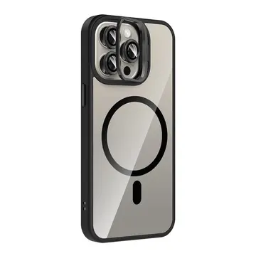 Joko  İphone 14 Pro Max Remim Lensli Magsafe Standlı Kapak - Siyah