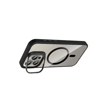 Joko  İphone 14 Pro Max Remim Lensli Magsafe Standlı Kapak - Siyah