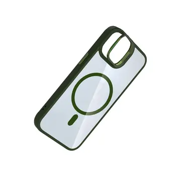 Joko  İphone 11 Remim Lensli Magsafe Standlı Kapak - Koyu Yeşil