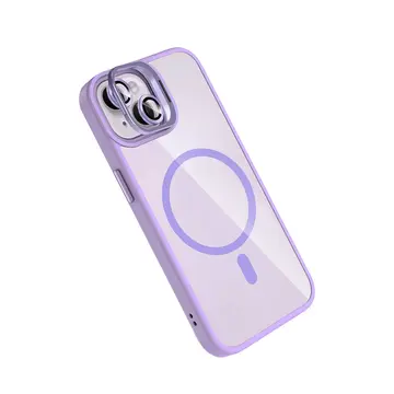 Joko  İphone 13 Remim Lensli Magsafe Standlı Kapak - Lila