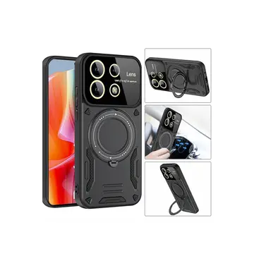 Xiaomi Redmi Note 13 Pro 5g Kılıf Joy Lens Standlı Kapak - Siyah