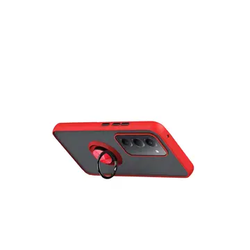 Xiaomi Redmi 15 4g Montreal Yüzüklü Silikon Kapak - Kırmızı