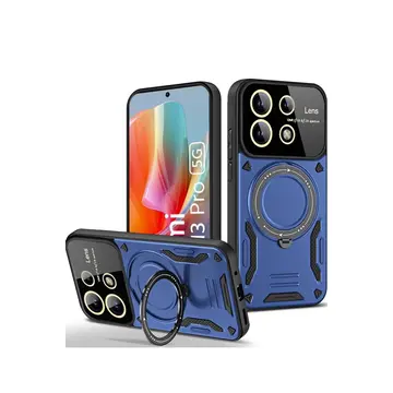 Xiaomi Redmi Note 13 Pro 5g Kılıf Joy Lens Standlı Kapak - Lacivert