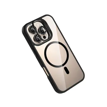 Joko  İphone 16 Pro Max Remim Lensli Magsafe Standlı Kapak - Siyah