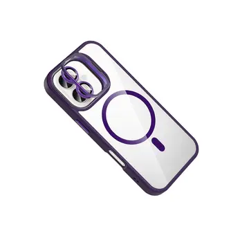 Joko  İphone 16 Plus Remim Lensli Magsafe Standlı Kapak - Derin Mor