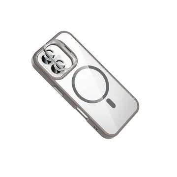 Joko  İphone 16 Plus Remim Lensli Magsafe Standlı Kapak - Titan Gri