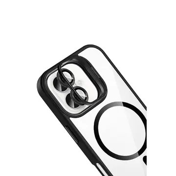 Joko  İphone 17 Remim Lensli Magsafe Standlı Kapak - Siyah