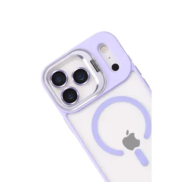 Joko  İphone 17 Pro Remim Lensli Magsafe Standlı Kapak - Lila