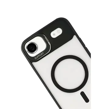 Joko  İphone 17 Air Remim Lensli Magsafe Standlı Kapak - Siyah