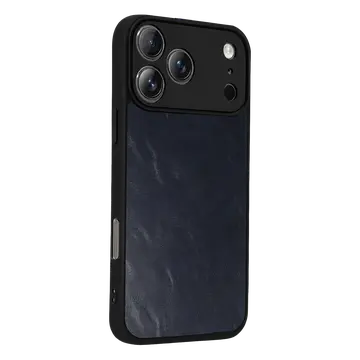İphone 17 Pro Aras Deri Kapak - Lacivert