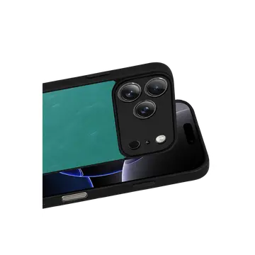 İphone 17 Pro Max Aras Deri Kapak - Açık Yeşil